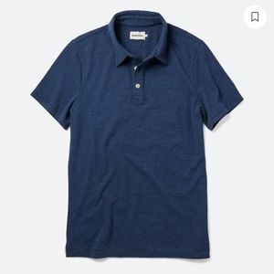 The Heavy Bag Polo in Navy Stripe - 40